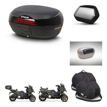 SHAD SH35 PREMIUM suitcases + mounting bracket SH46 trunk accessories 45 L KIT-477792