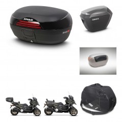 SHAD Maletas sh23 alu + soporte montaje baul SH46 accesorios 45 L KIT-477805