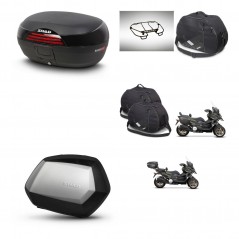 SHAD Maletas SH35 PREMIUM + soporte montaje baul SH46 accesorios 45 L KIT-477828