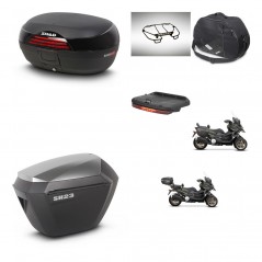 SHAD SH23 alu suitcases + mounting bracket SH46 trunk accessories 45 L KIT-477835