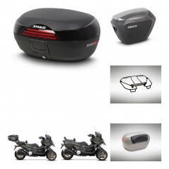 SHAD Maletas sh23 alu + soporte montaje baul SH46 accesorios 45 L KIT-477841