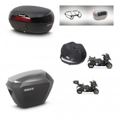 SHAD Maletas sh23 alu + soporte montaje baul SH46 accesorios 45 L KIT-477853