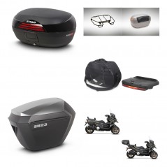 SHAD SH23 alu suitcases + mounting bracket SH46 trunk accessories 45 L KIT-477859