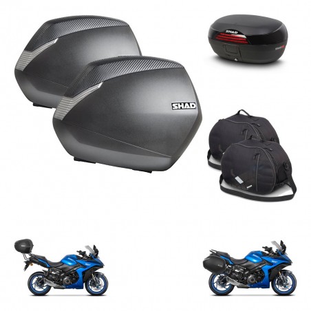 SHAD SH46 trunk + mounting bracket SH36 suitcases accessories 45 L KIT-477861