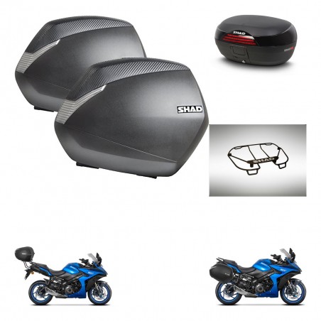 SHAD Baul SH46 + soporte montaje maletas SH36 accesorios 45 L KIT-477908