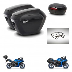 SHAD SH46 trunk + mounting bracket sh23 suitcases accessories 45 L KIT-477910