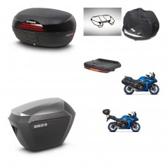 SHAD SH23 alu suitcases + mounting bracket SH46 trunk accessories 45 L KIT-477931