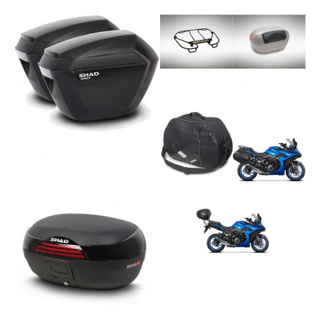 SHAD Baul SH46 + soporte montaje maletas sh23 accesorios 45 L KIT-477946