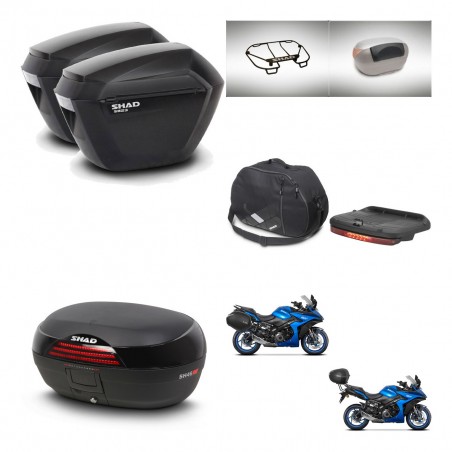 SHAD Baul SH46 + soporte montaje maletas sh23 accesorios 45 L KIT-477952
