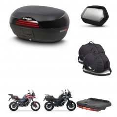 SHAD Maletas SH35 PREMIUM + soporte montaje baul SH46 accesorios 45 L KIT-480415