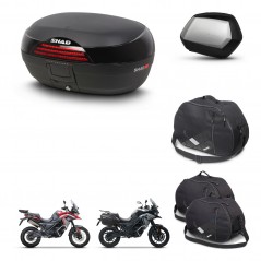 SHAD Maletas SH35 PREMIUM + soporte montaje baul SH46 accesorios 45 L KIT-480421