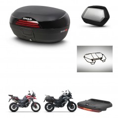 SHAD Maletas SH35 PREMIUM + soporte montaje baul SH46 accesorios 45 L KIT-480462