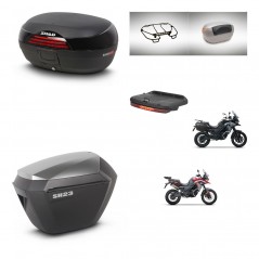 SHAD SH23 alu suitcases + mounting bracket SH46 trunk accessories 45 L KIT-480488