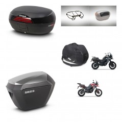 SHAD Maletas sh23 alu + soporte montaje baul SH46 accesorios 45 L KIT-480494