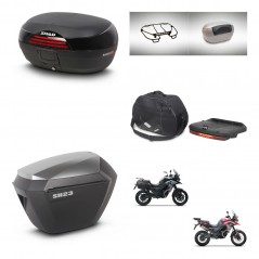 SHAD SH23 alu suitcases + mounting bracket SH46 trunk accessories 45 L KIT-480500