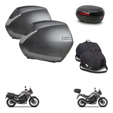 SHAD SH46 trunk + mounting bracket SH36 suitcases accessories 45 L KIT-480502