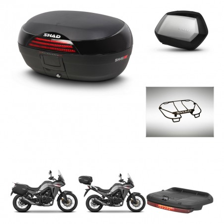 SHAD SH35 PREMIUM suitcases + mounting bracket SH46 trunk accessories 45 L KIT-480558