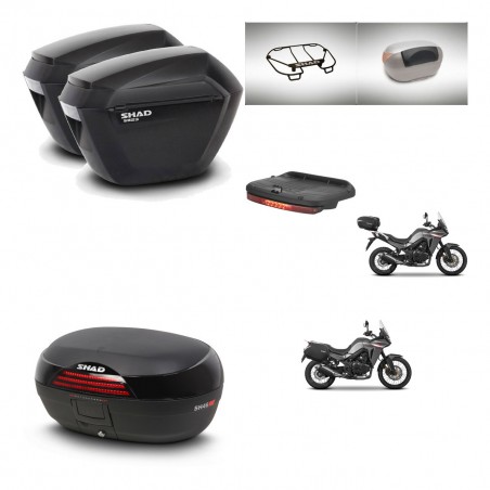 SHAD Baul SH46 + soporte montaje maletas sh23 accesorios 45 L KIT-480581