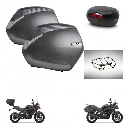 SHAD SH46 trunk + mounting bracket SH36 suitcases accessories 45 L KIT-480645