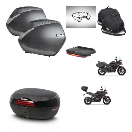 SHAD SH46 trunk + mounting bracket SH36 suitcases accessories 45 L KIT-480652