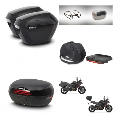 SHAD Baul SH46 + soporte montaje maletas sh23 accesorios 45 L KIT-480689