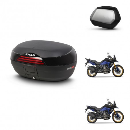 SHAD Maletas SH35 PREMIUM + soporte montaje baul SH46 45 L KIT-480696