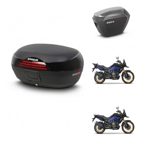 SHAD Maletas sh23 alu + soporte montaje baul SH46 45 L KIT-480698