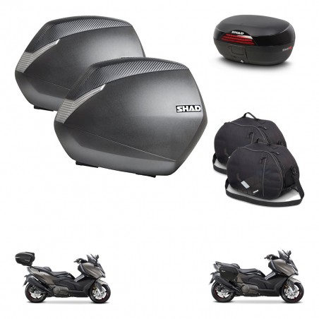 SHAD Baul SH46 + soporte montaje maletas SH36 accesorios 45 L KIT-480886