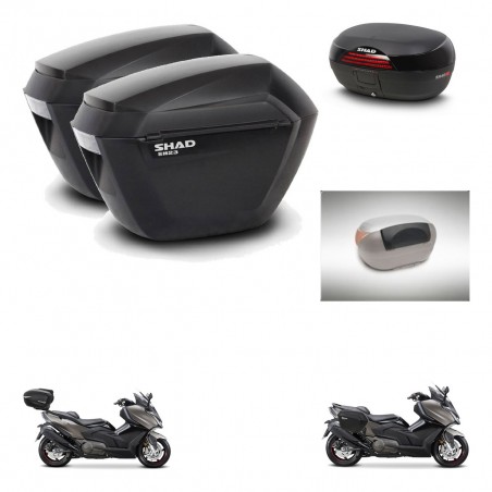 SHAD SH46 trunk + mounting bracket sh23 suitcases accessories 45 L KIT-480911