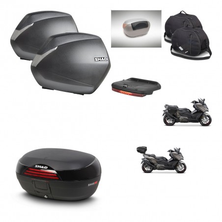 SHAD Baul SH46 + soporte montaje maletas SH36 accesorios 45 L KIT-480916