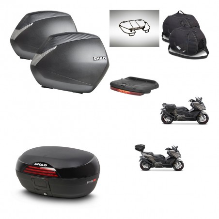 SHAD Baul SH46 + soporte montaje maletas SH36 accesorios 45 L KIT-480940