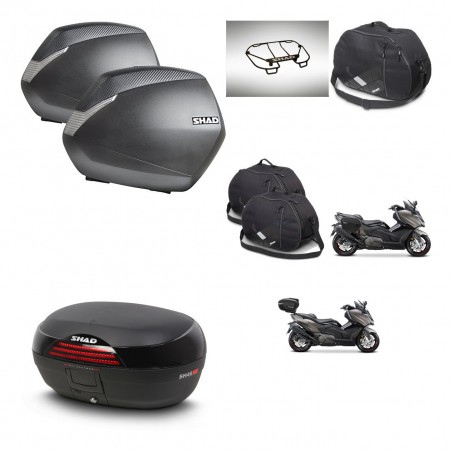 SHAD Baul SH46 + soporte montaje maletas SH36 accesorios 45 L KIT-480946