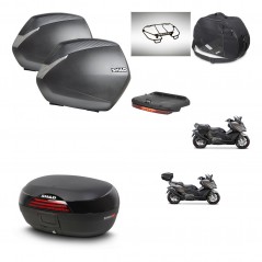 SHAD SH46 trunk + mounting bracket SH36 suitcases accessories 45 L KIT-480951