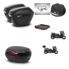 SHAD SH46 trunk + mounting bracket sh23 suitcases accessories 45 L KIT-480953