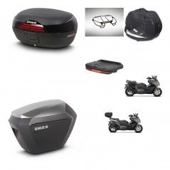 SHAD SH23 alu suitcases + mounting bracket SH46 trunk accessories 45 L KIT-480956