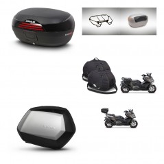 SHAD SH35 PREMIUM suitcases + mounting bracket SH46 trunk accessories 45 L KIT-480961