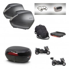 SHAD SH46 trunk + mounting bracket SH36 suitcases accessories 45 L KIT-480964