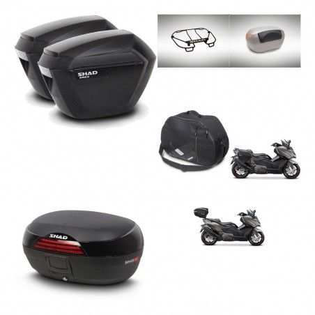SHAD Baul SH46 + soporte montaje maletas sh23 accesorios 45 L KIT-480971