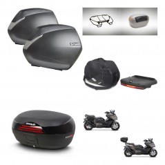 SHAD SH46 trunk + mounting bracket SH36 suitcases accessories 45 L KIT-480975