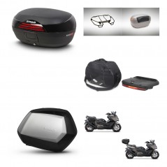 SHAD SH35 PREMIUM suitcases + mounting bracket SH46 trunk accessories 45 L KIT-480978