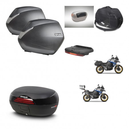 SHAD Baul SH46 + soporte montaje maletas SH36 accesorios 45 L KIT-481023