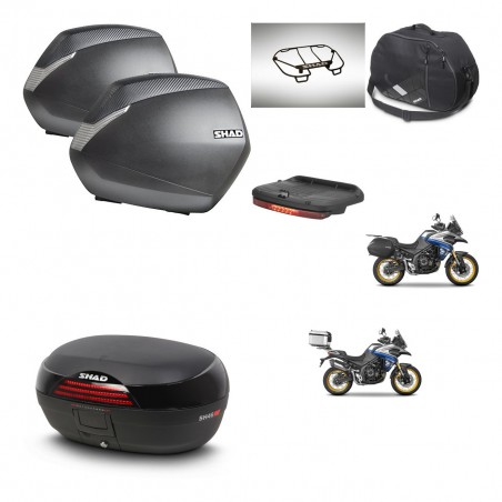 SHAD Baul SH46 + soporte montaje maletas SH36 accesorios 45 L KIT-481047