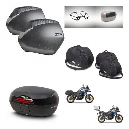 SHAD SH46 trunk + mounting bracket SH36 suitcases accessories 45 L KIT-481066