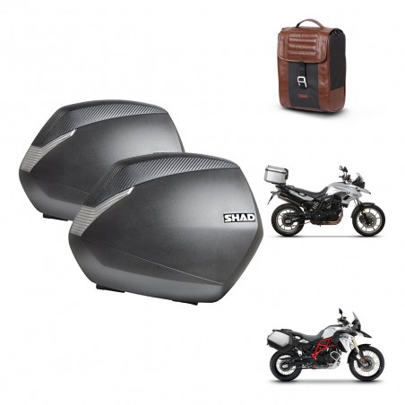SHAD Baul maleta + soporte montaje maletas SH36 SR38 CAFE RACER STYLE 1U KIT-481083