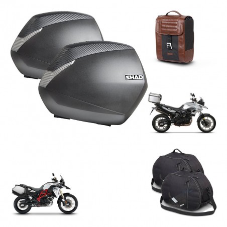 SHAD Baul maleta + soporte montaje maletas SH36 accesorios SR38 CAFE RACER STYLE 1U KIT-481084