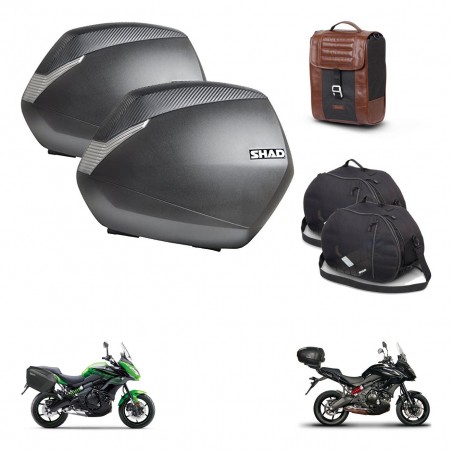 SHAD Baul maleta + soporte montaje maletas SH36 accesorios SR38 CAFE RACER STYLE 1U KIT-481102