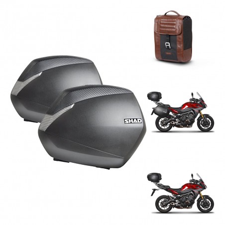SHAD Baul maleta + soporte montaje maletas SH36 SR38 CAFE RACER STYLE 1U KIT-481107