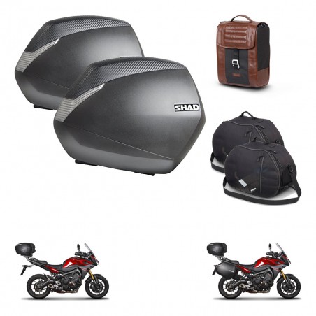 SHAD Baul maleta + soporte montaje maletas SH36 accesorios SR38 CAFE RACER STYLE 1U KIT-481108