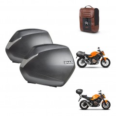 SHAD Baul maleta + soporte montaje maletas SH36 SR38 CAFE RACER STYLE 1U KIT-481119