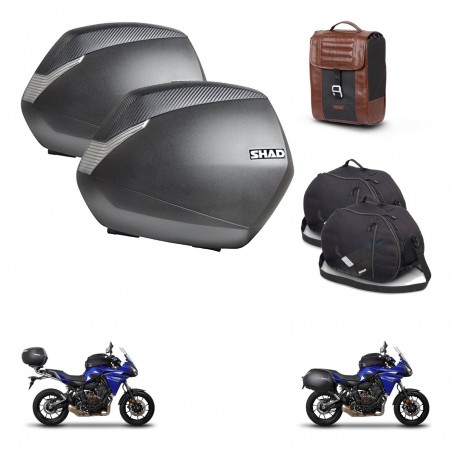 SHAD Baul maleta + soporte montaje maletas SH36 accesorios SR38 CAFE RACER STYLE 1U KIT-481132